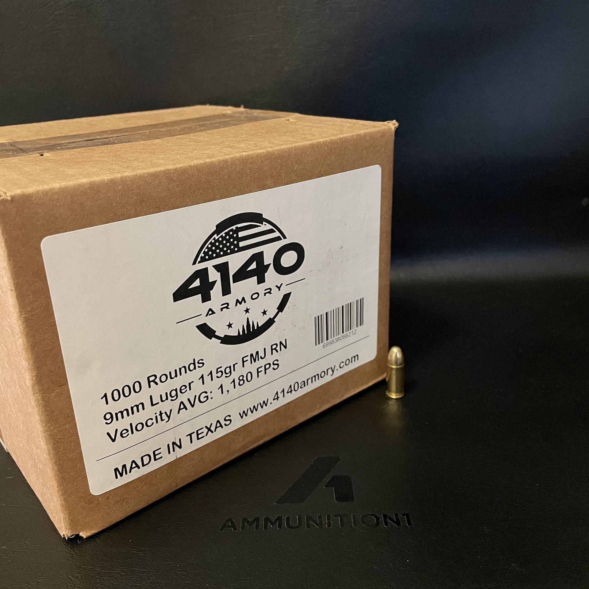 4140 Armory - 9mm - 115 Gr FMJ - 1000 Rnd/Case