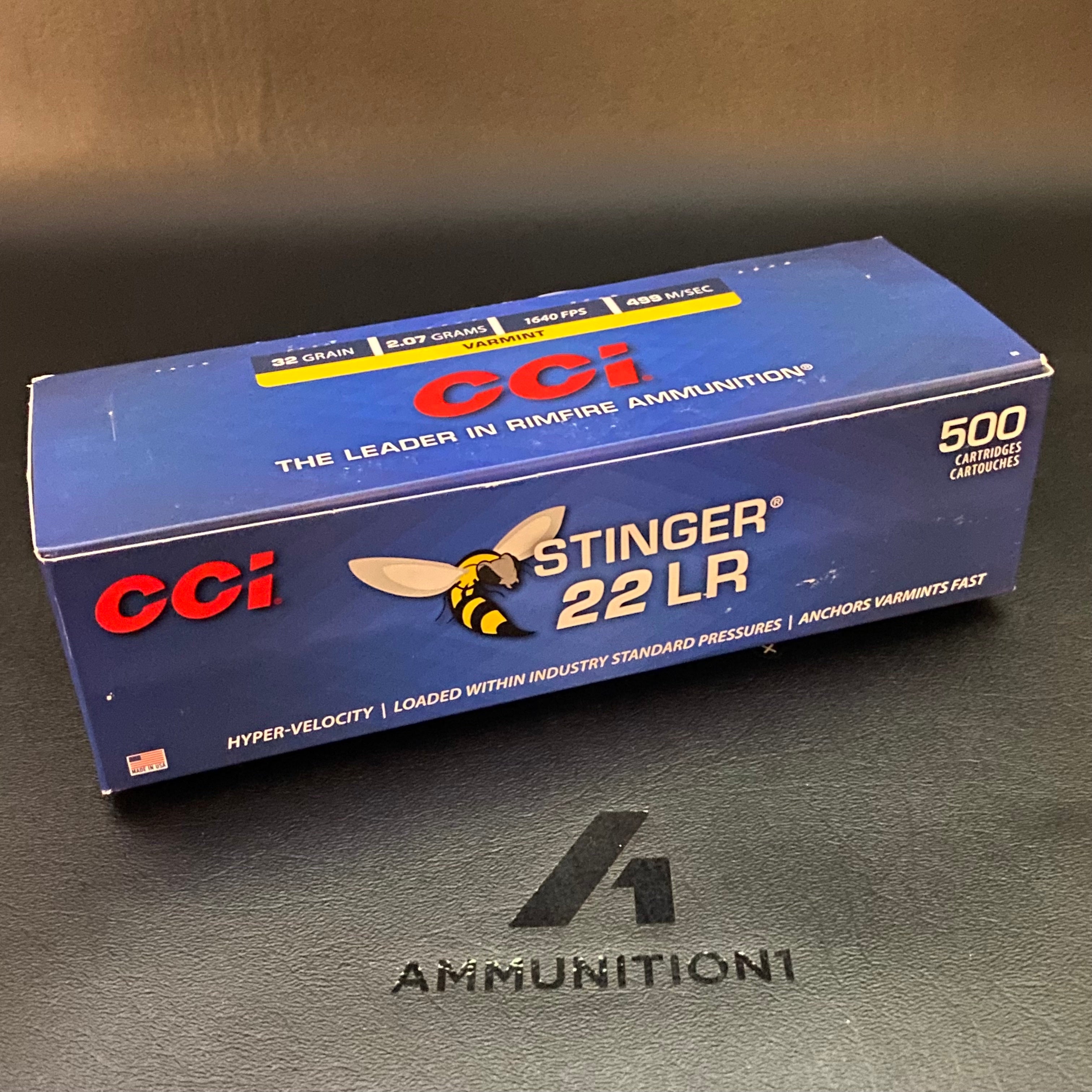 Cci Stinger 22 Lr 32 Gr Cphp 500 Rndcase Ammunition1