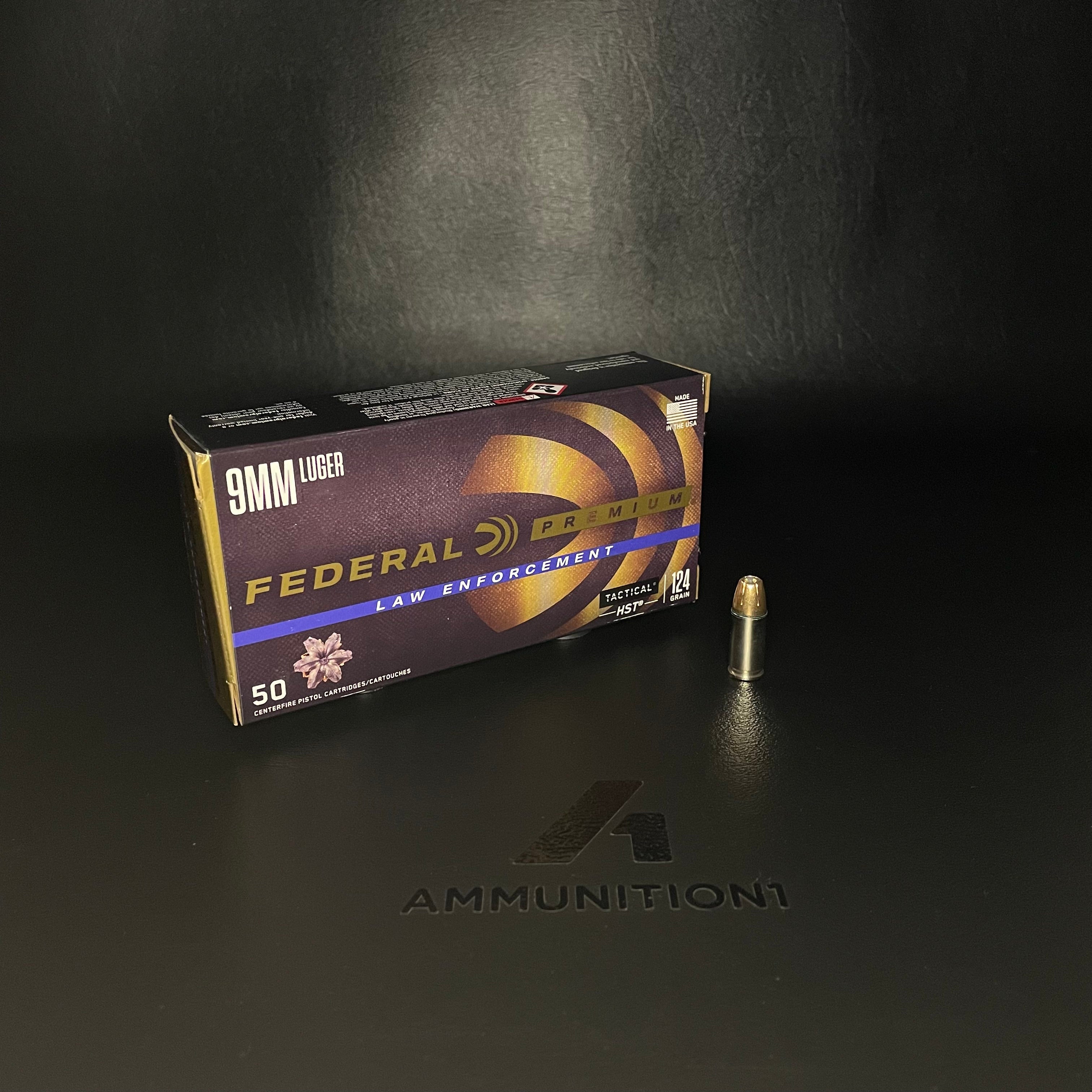 Federal Premium HST - 9mm - 124 Gr JHP - 50 Rnd/Bx