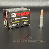 Wolf Polyformance Rifle Ammunition - 7.62x39mm - 123 Gr FMJ - 20 Rnd/Bx